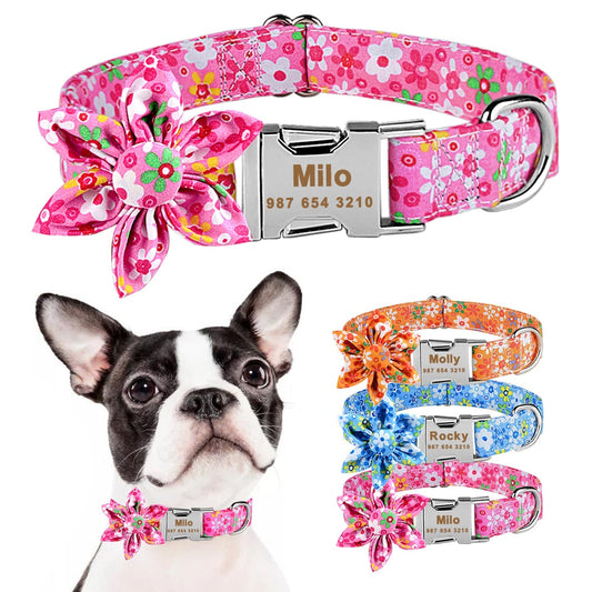Personalized Flower Collar